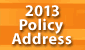 2013 Policy
Address
