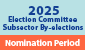 Nomination period for 2025 Election Committee Subsector By-elections 